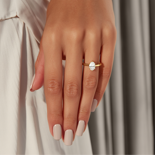 Orlando Glow Diamond Ring 1.0, 1.5, 2.0, 3.0 Ct, Gold 14K