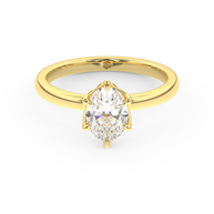 Nashville Star Diamond Ring 1.0, 1.5, 2.0, 3.0 Ct, Gold 14K