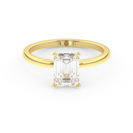 Yellow gold - Central diamond 1.5 ct - view 2