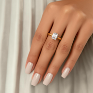 Miami Sunset Diamond Ring 1.0, 1.5, 2.0, 3.0 Ct, Gold 14K