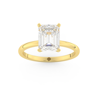 Yellow gold - Central diamond 2.0 ct - view 8