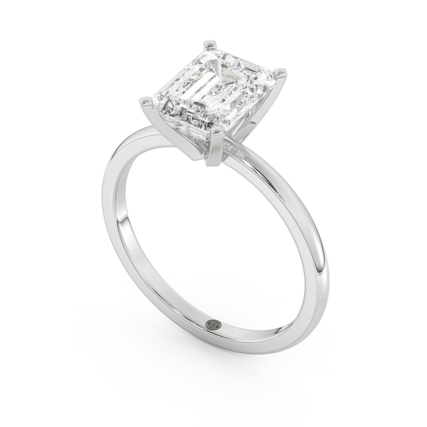 White gold - Central diamond 2.0 ct - view 1