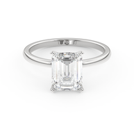 White gold - Central diamond 2.0 ct - view 2
