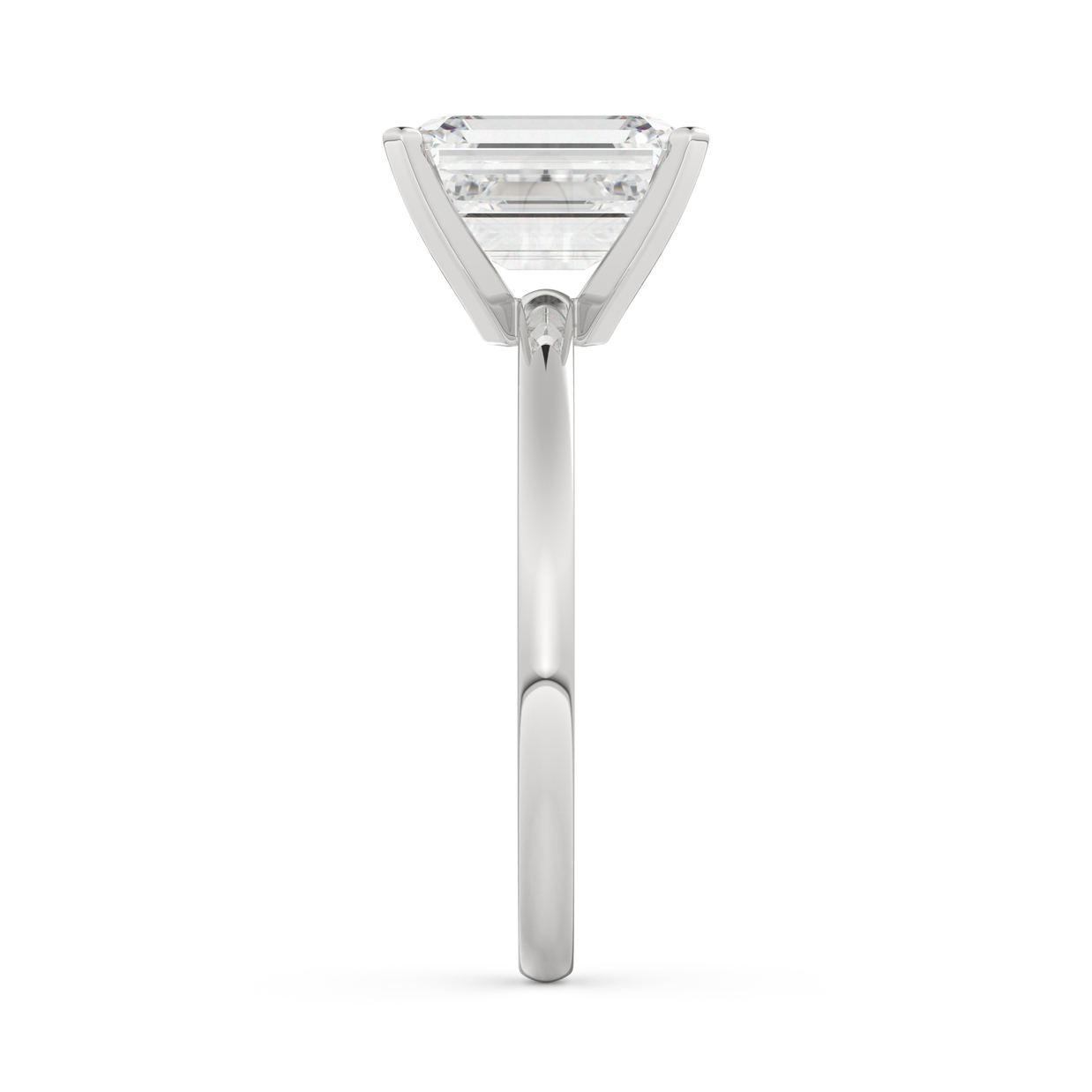 White gold - Central diamond 2.0 ct - view 7