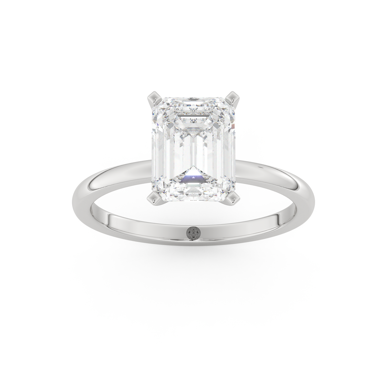 White gold - Central diamond 2.0 ct - view 8