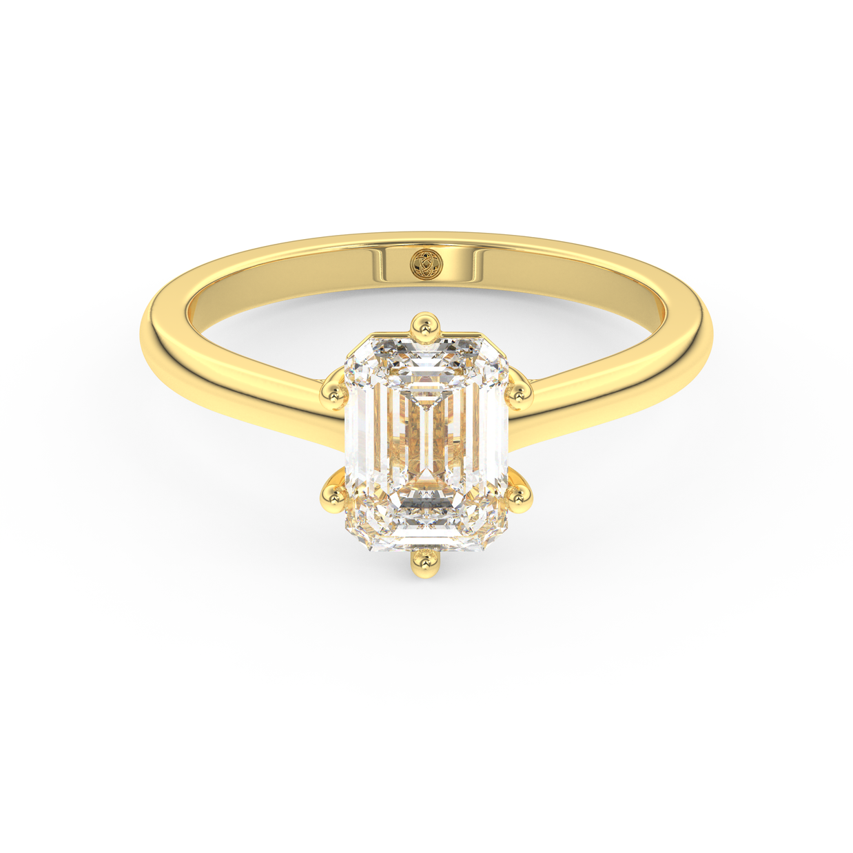 Yellow gold - Central diamond 1.5 ct - view 2