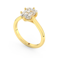 Yellow gold - Central diamond 2.0 ct - view 1