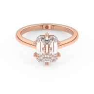 Rose gold - Central diamond 2.0 ct - view 2
