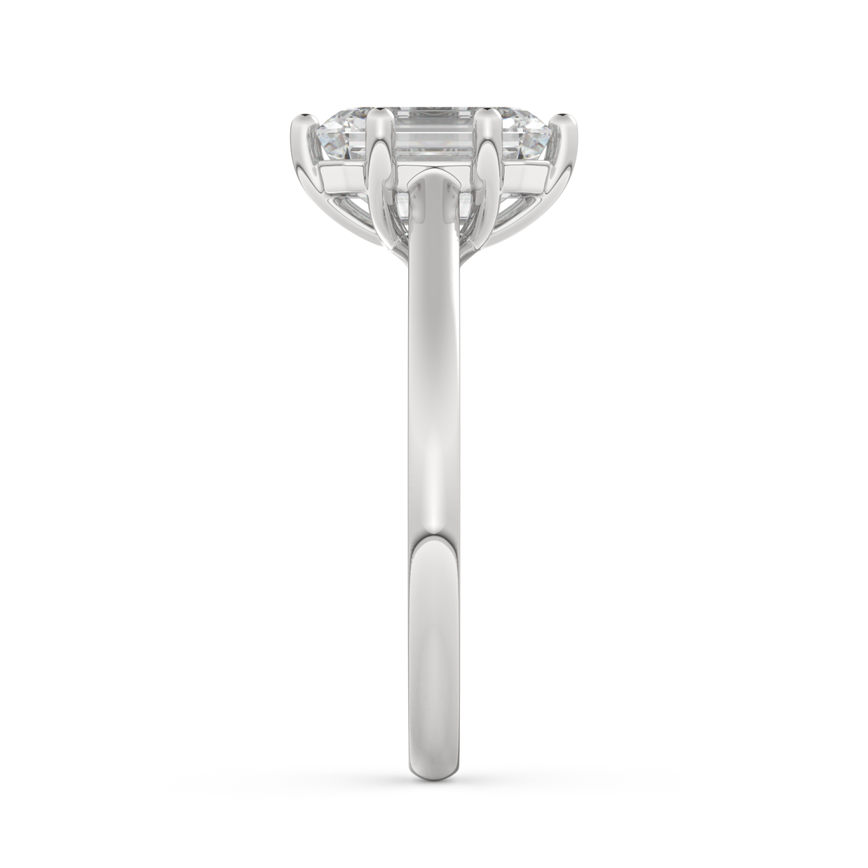 White gold - Central diamond 2.0 ct - view 7