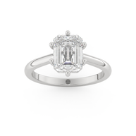 White gold - Central diamond 2.0 ct - view 8