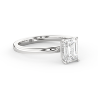 White gold - Central diamond 1.0 ct - view 3