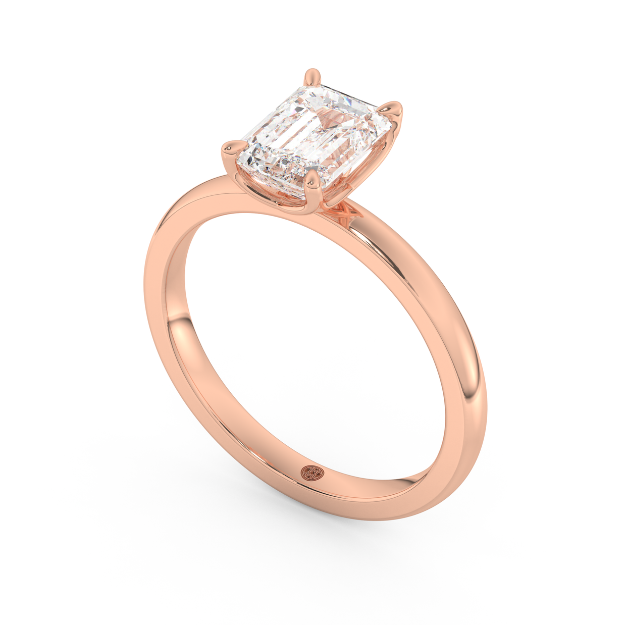 Rose gold - Central diamond 1.5 ct - view 1