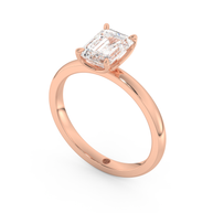 Rose gold - Central diamond 1.5 ct - view 1