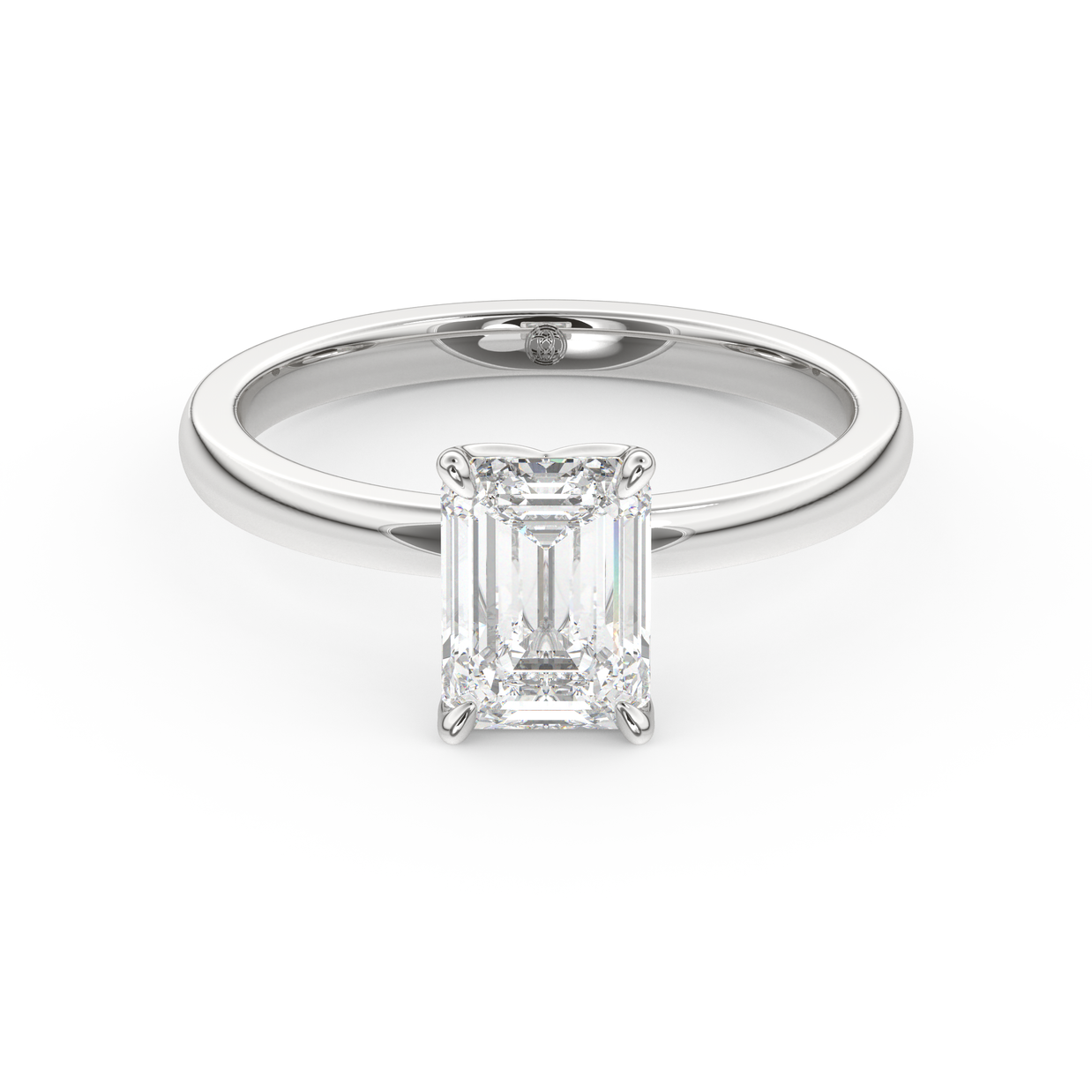 White gold - Central diamond 1.5 ct - view 2