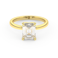 Yellow gold - Central diamond 2.0 ct - view 2
