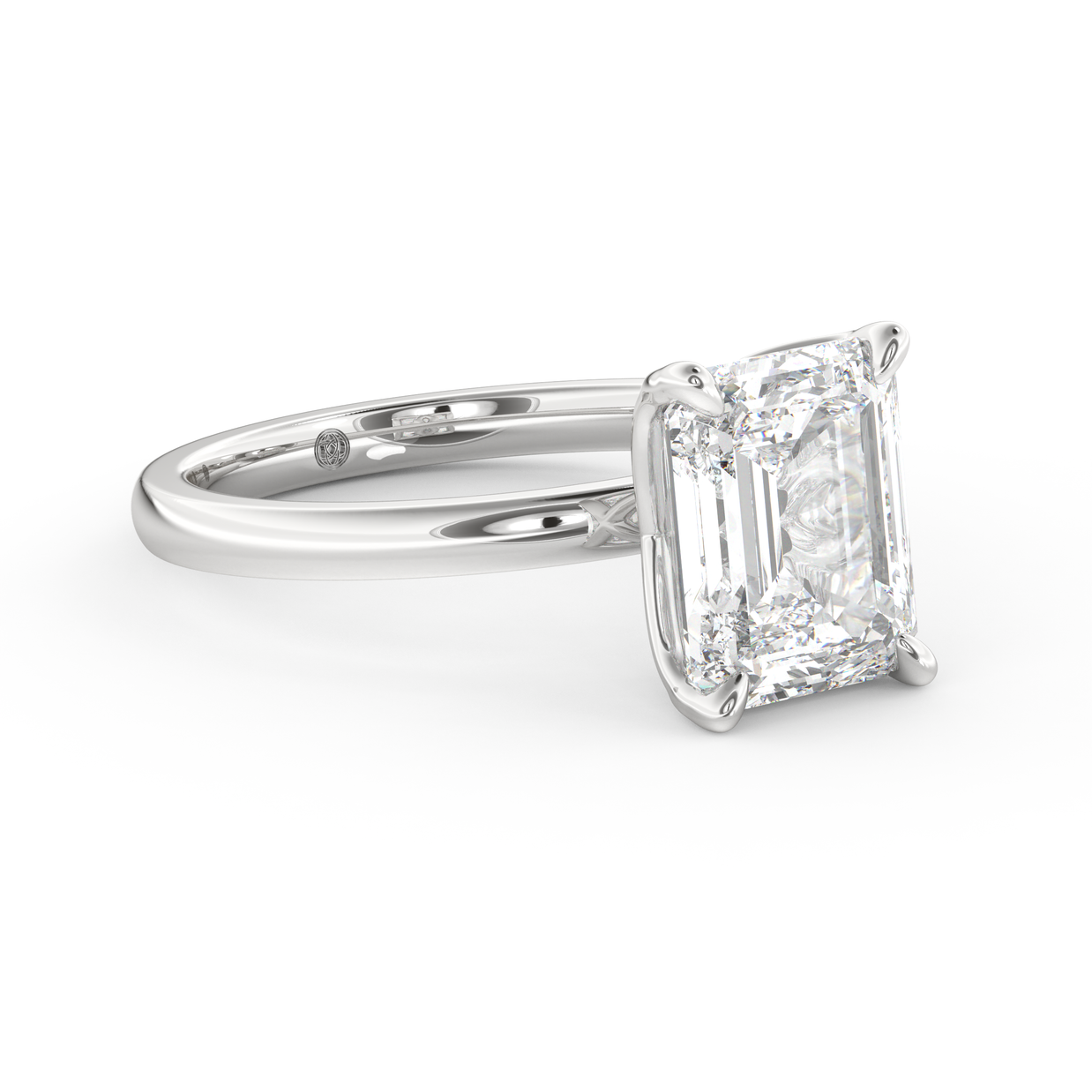 White gold - Central diamond 3.0 ct - view 3