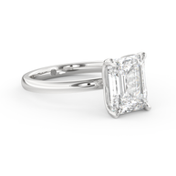 White gold - Central diamond 3.0 ct - view 3