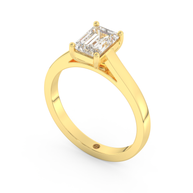 Yellow gold - Central diamond 1.0 ct - view 1