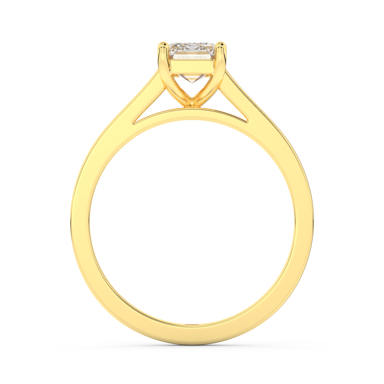 Yellow gold - Central diamond 1.0 ct - view 6