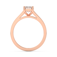 Rose gold - Central diamond 1.0 ct - view 6