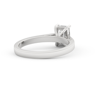 White gold - Central diamond 1.0 ct - view 4