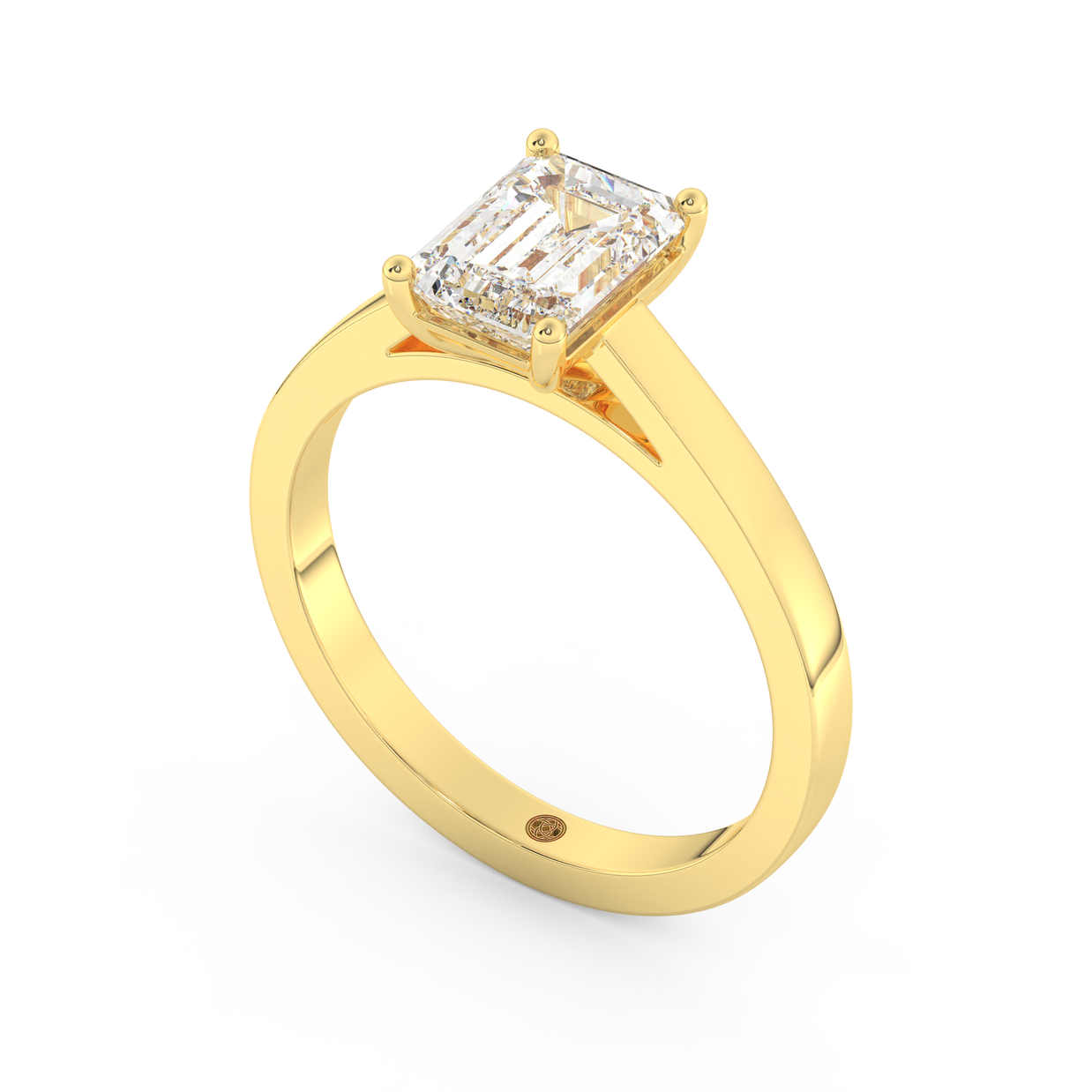 Yellow gold - Central diamond 1.5 ct - view 1