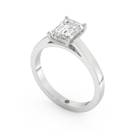 White gold - Central diamond 1.5 ct - view 1
