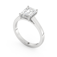 White gold - Central diamond 2.0 ct - view 1