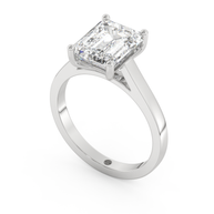 White gold - Central diamond 3.0 ct - view 1