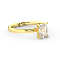 Yellow gold - Central diamond 1.0 ct - view 3