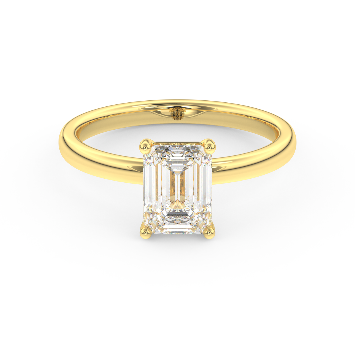 Yellow gold - Central diamond 1.5 ct - view 2