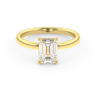 Yellow gold - Central diamond 1.5 ct - view 2