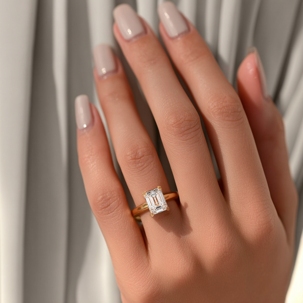 Boston Joy Diamond Ring 1.0, 1.5, 2.0, 3.0 Ct, Gold 14K