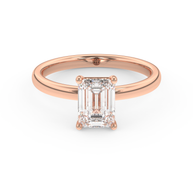 Rose gold - Central diamond 1.5 ct - view 2
