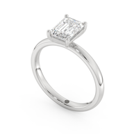 White gold - Central diamond 1.5 ct - view 1