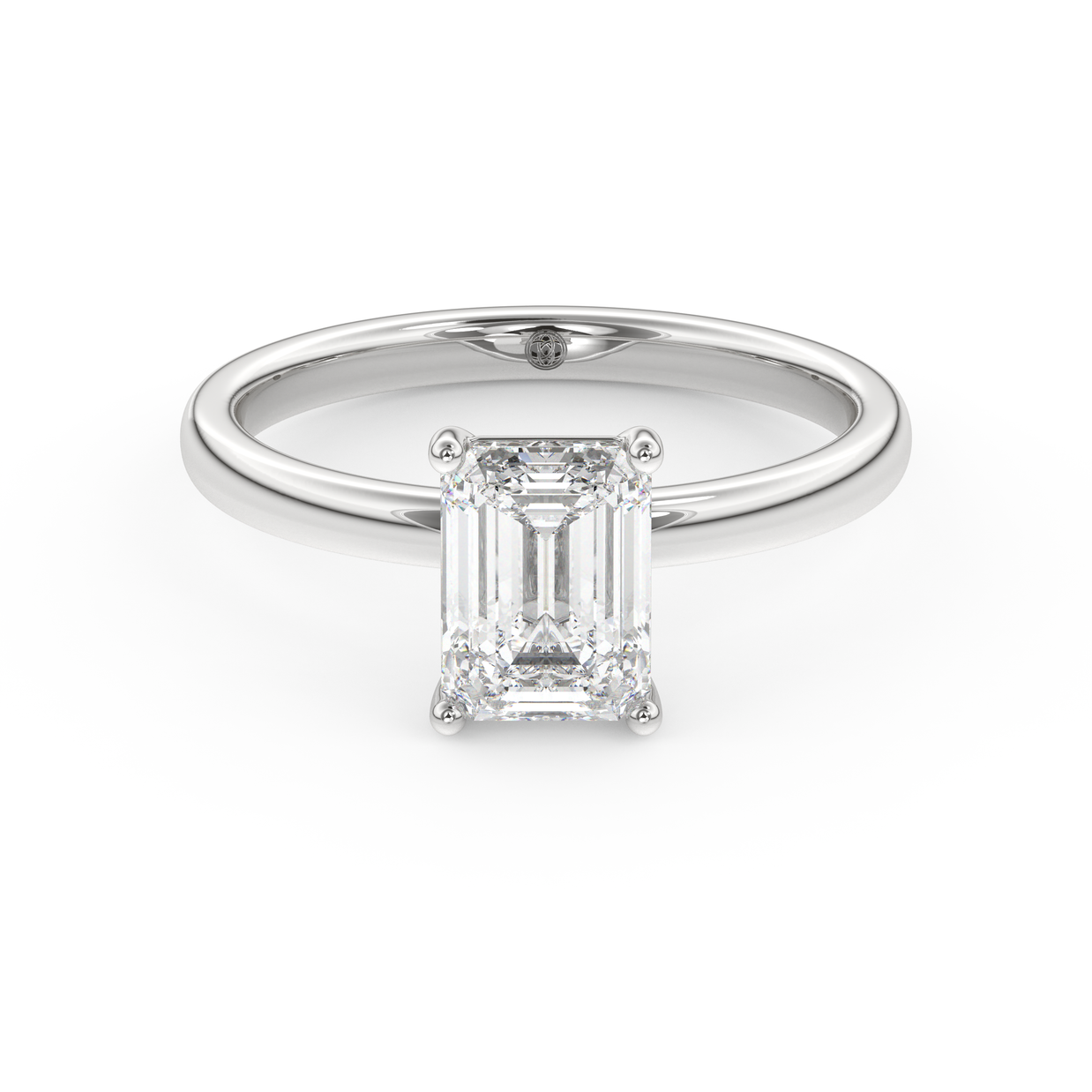 White gold - Central diamond 1.5 ct - view 2