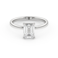 White gold - Central diamond 1.5 ct - view 2