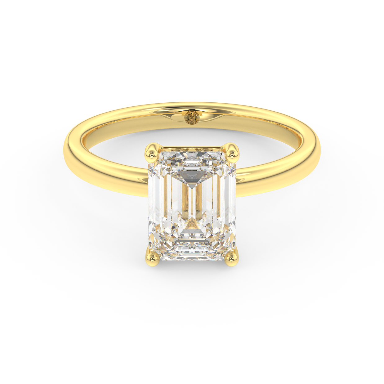 Yellow gold - Central diamond 2.0 ct - view 2