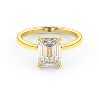 Yellow gold - Central diamond 2.0 ct - view 2
