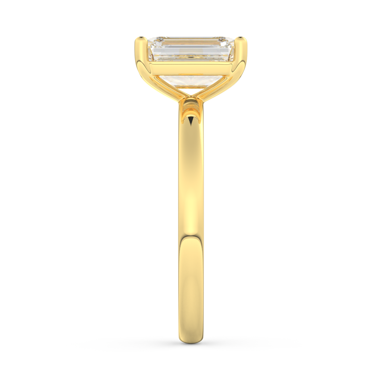 Yellow gold - Central diamond 2.0 ct - view 7