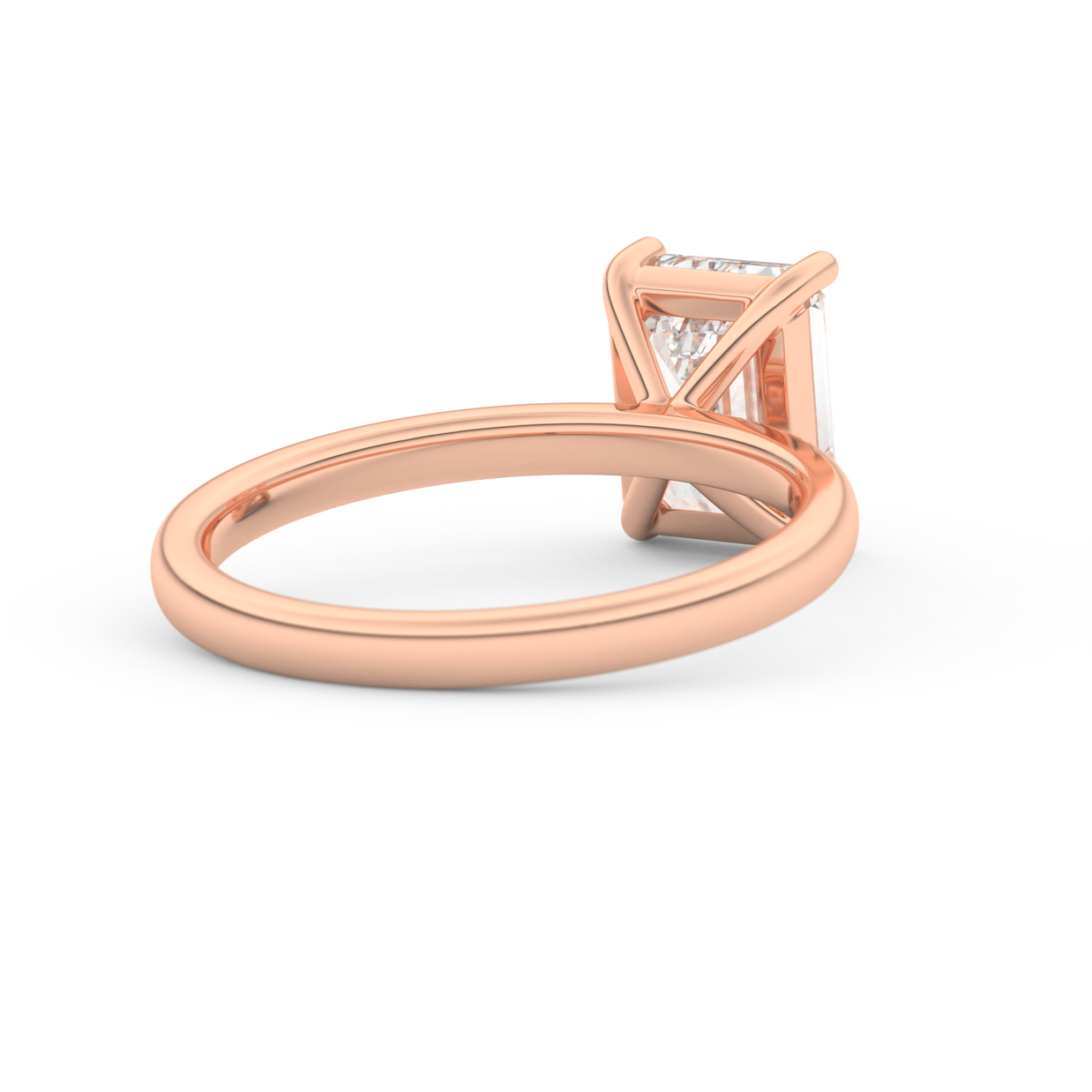 Rose gold - Central diamond 2.0 ct - view 4