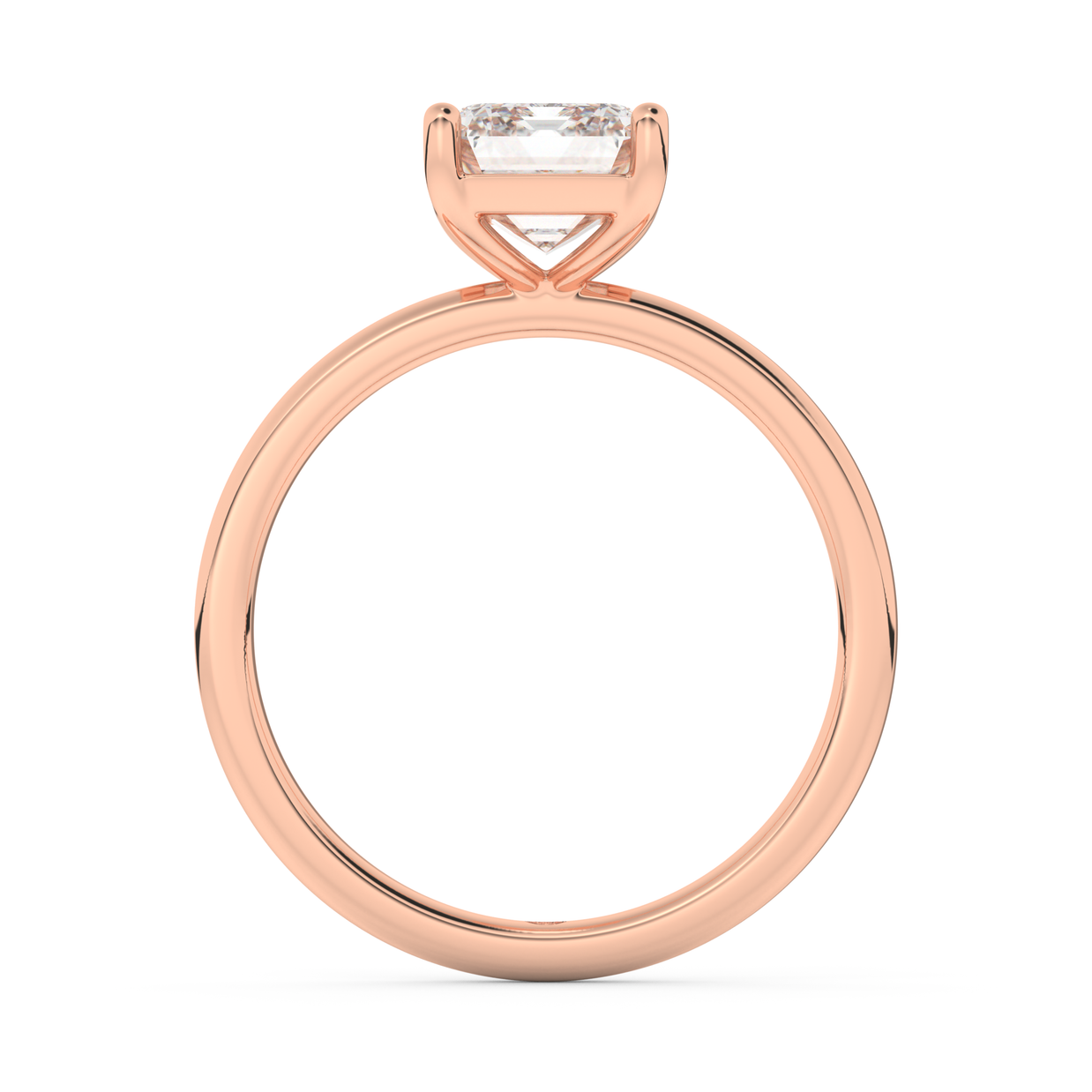 Rose gold - Central diamond 2.0 ct - view 6
