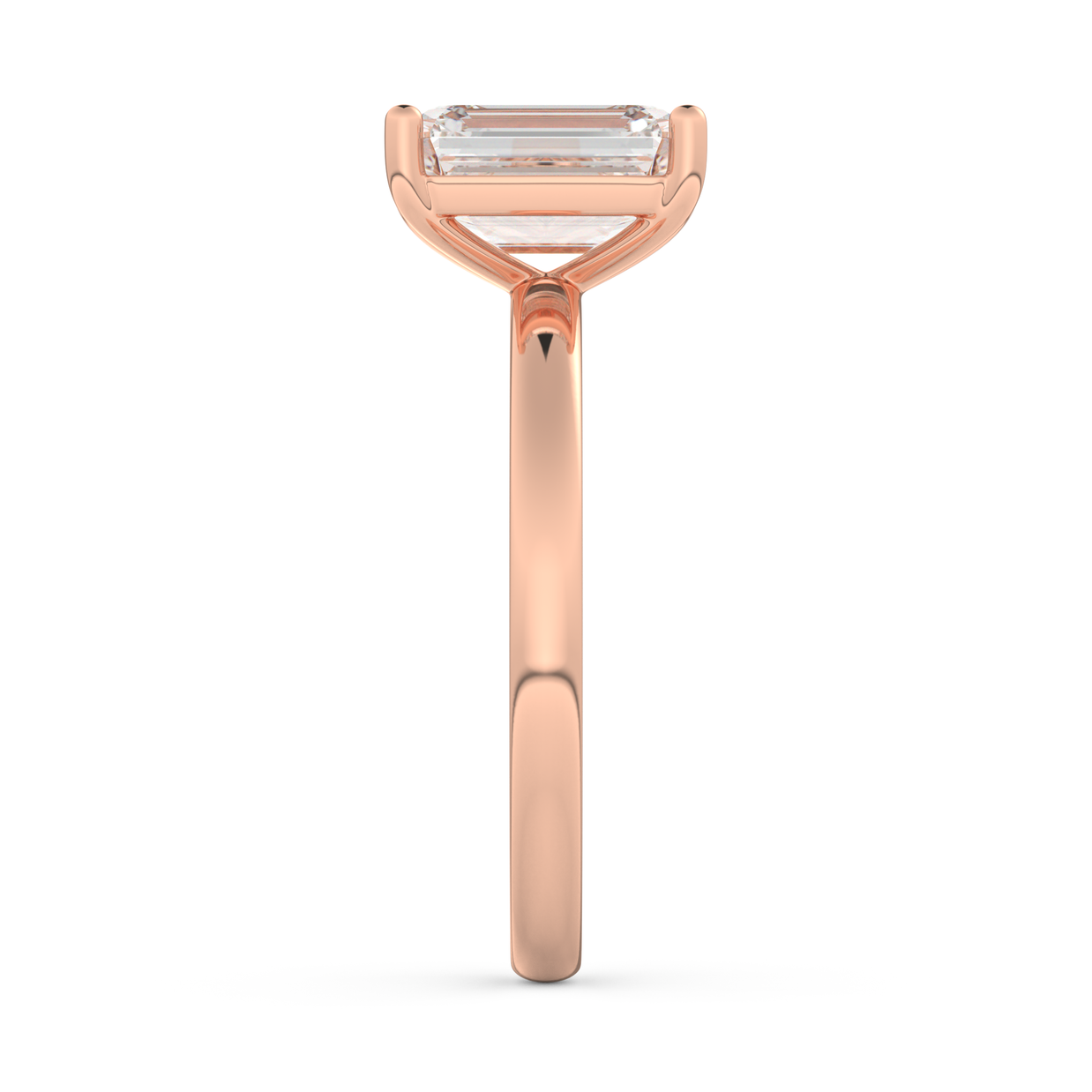 Rose gold - Central diamond 2.0 ct - view 7