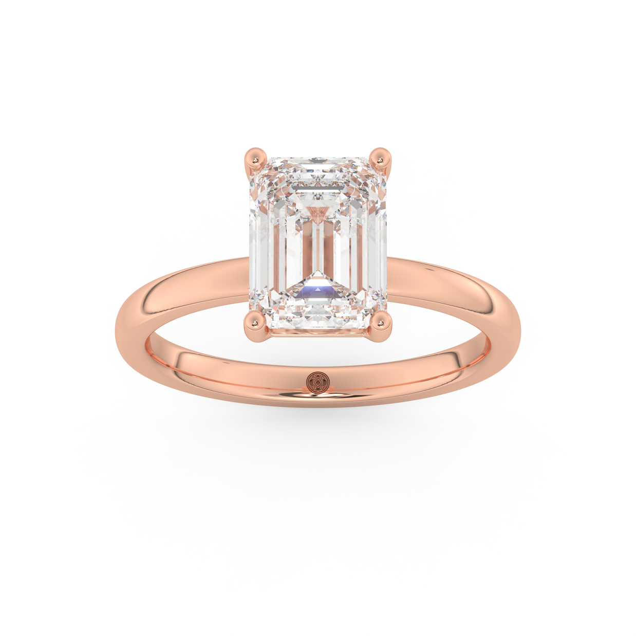 Rose gold - Central diamond 2.0 ct - view 8