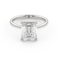 White gold - Central diamond 3.0 ct - view 2
