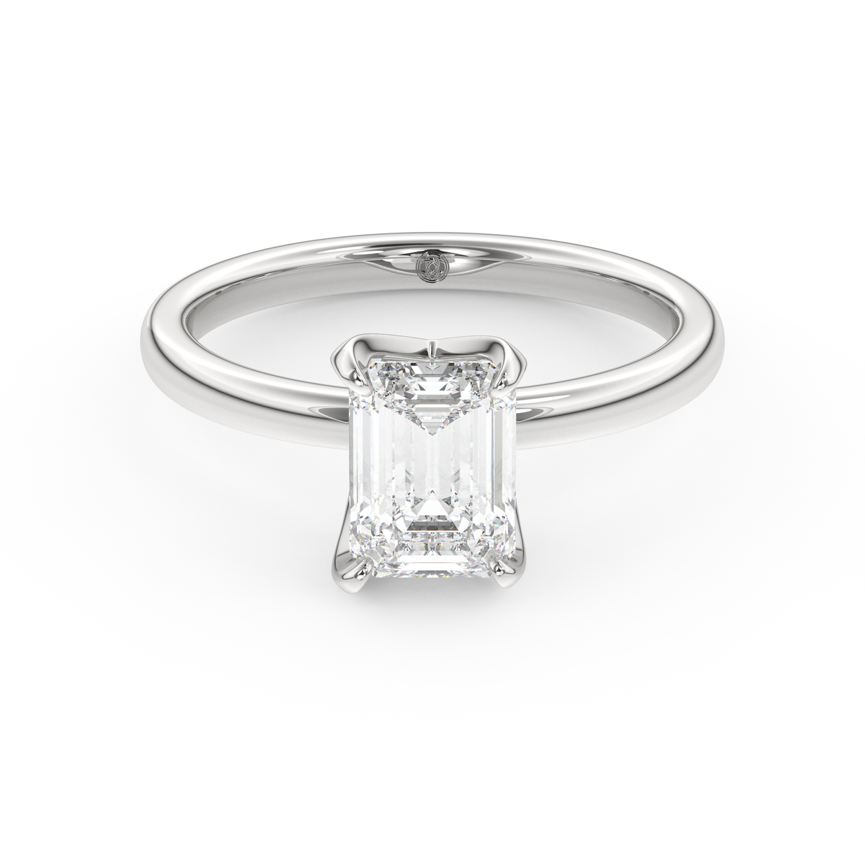 White gold - Central diamond 1.5 ct - view 2