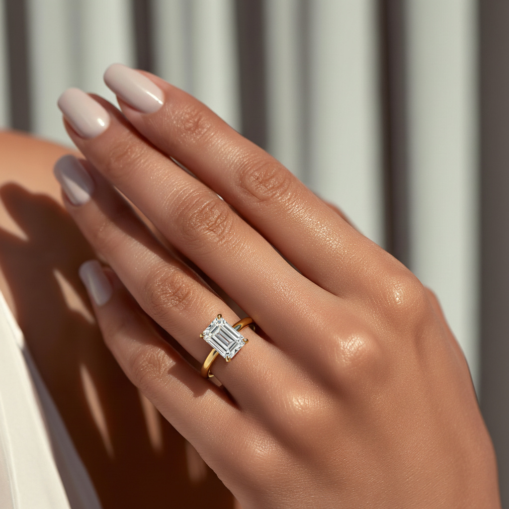 Atlanta Style Diamond Ring 1.0, 1.5, 2.0, 3.0 Ct, Gold 14K