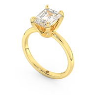 Yellow gold - Central diamond 2.0 ct - view 1