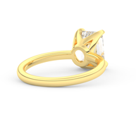 Yellow gold - Central diamond 2.0 ct - view 4