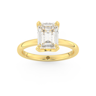 Yellow gold - Central diamond 2.0 ct - view 8